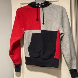 Champion Hoodie XS Mens Reverse Weave Color block sweater